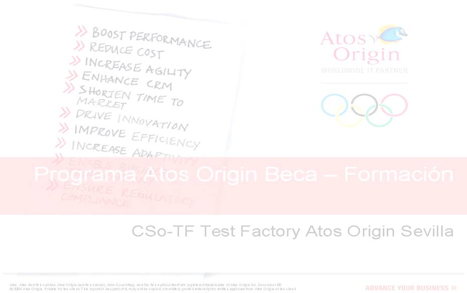 CSo-TF Programa Atos Origin Beca - Formacin